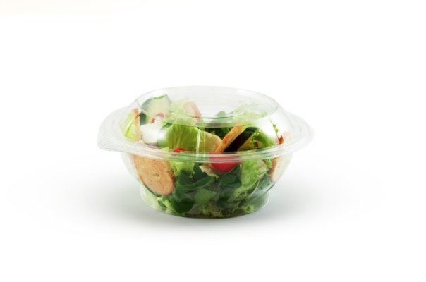 Sustainable ready meal packaging salad